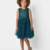 Mini Maya Girls Deep Teal Green Dress 2 Mini Maya Girls Deep Teal Green Dress -Stylish Children's Clothing Store 01 31819.1634816424