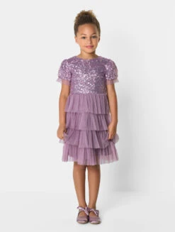 Mini Maya Girls Lilac Dress - Mischa