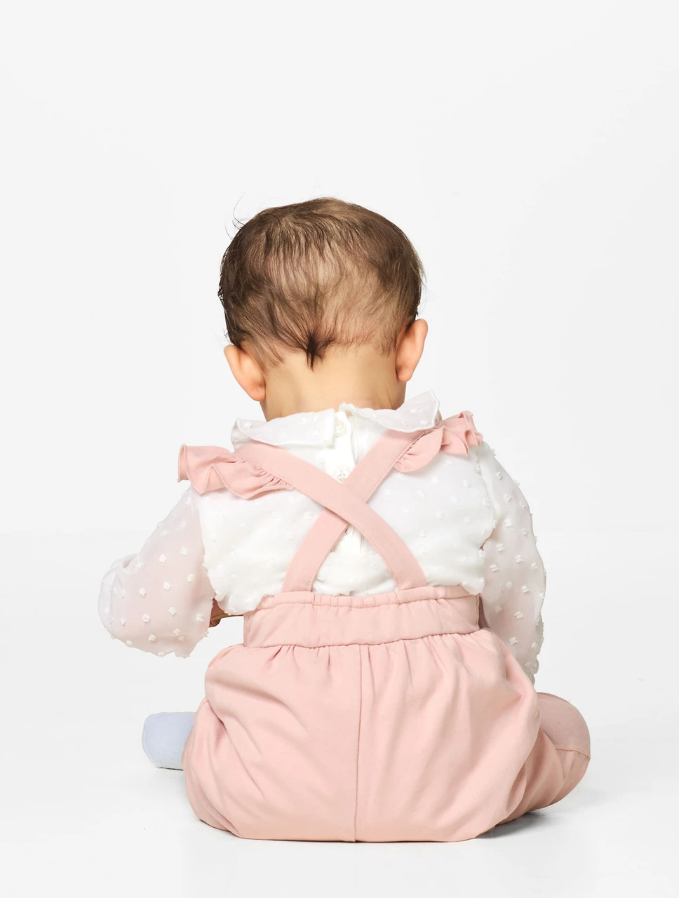 Baby Girls Pink Dungaree Set 4 Baby Girls Pink Dungaree Set - Image 2