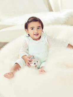 Baby Girls Mint Dungaree Set -Stylish Children's Clothing Store 03 25 30049.1626788348