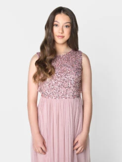Maya Teen Girls Pink Party Dress -Stylish Children's Clothing Store 03 32823.1634927993