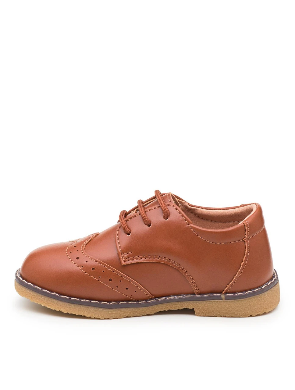 Boys Infant Brogues - Tan 5 Boys Infant Brogues - Tan - Image 3