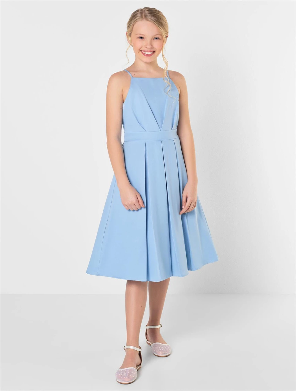 Girls Blue Party Dress - Alice 3 Girls Blue Party Dress - Alice