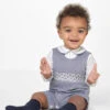 Sarah Louise Baby Boys Ivory & Grey Romper -Stylish Children's Clothing Store 18.11.2020 babies8759 54393.1619021565