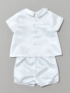 Sarah Louise Boys White Romper 8 Sarah Louise Boys White Romper -Stylish Children's Clothing Store 18 02 20 romper flats 014 03834.1619021486