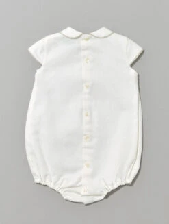 Ponto Por Ponto Unisex Ivory Baby Romper -Stylish Children's Clothing Store 18 02 20 romper flats 026 65922.1619021532