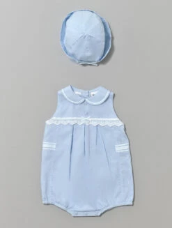 Baby Girls Blue Romper -Stylish Children's Clothing Store 18 02 20 romper flats 037 60051.1619021491