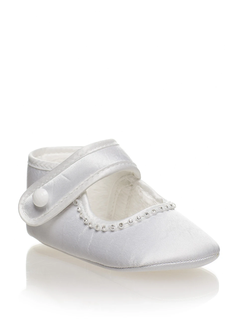 White Baby Girls Christening Shoes 3 White Baby Girls Christening Shoes