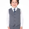 Boys Melange Grey Page Boy Outfit From Shiny Penny 2 Boys Melange Grey Page Boy Outfit From Shiny Penny -Stylish Children's Clothing Store 1 114 75 68013.1619021411