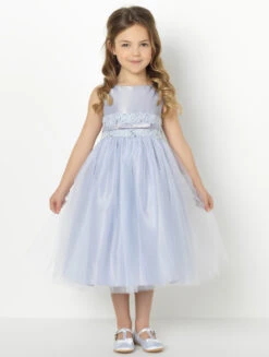 Girls Silver Party Dress