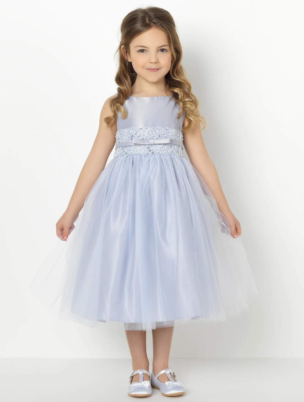 Girls Silver Party Dress 3 Girls Silver Party Dress