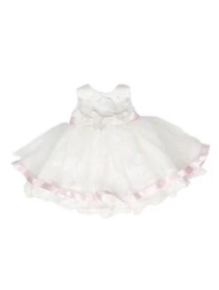 Baby Girls Ivory & Pink Flower Girl Dress 10 Baby Girls Ivory & Pink Flower Girl Dress -Stylish Children's Clothing Store 1 136 185 78588.1619021447