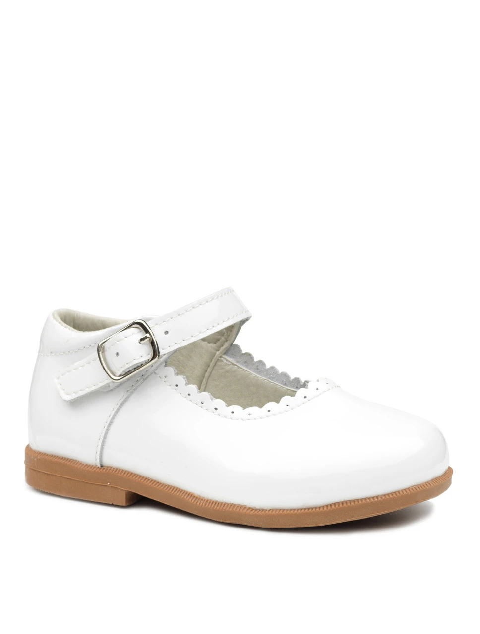 Baby Girls White Leather Flower Girl Shoes 3 Baby Girls White Leather Flower Girl Shoes