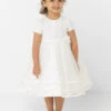Girls Ivory Flower Dress 2 Girls Ivory Flower Dress -Stylish Children's Clothing Store 1 145 7 63733.1619021474