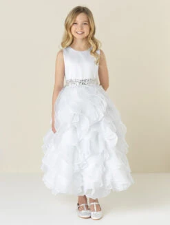Girls White Communion Dress