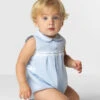 Baby Girls Blue Romper