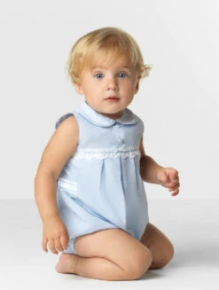Baby Girls Blue Romper