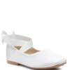 Girls White Elastic Wrap Eloquence Shoes