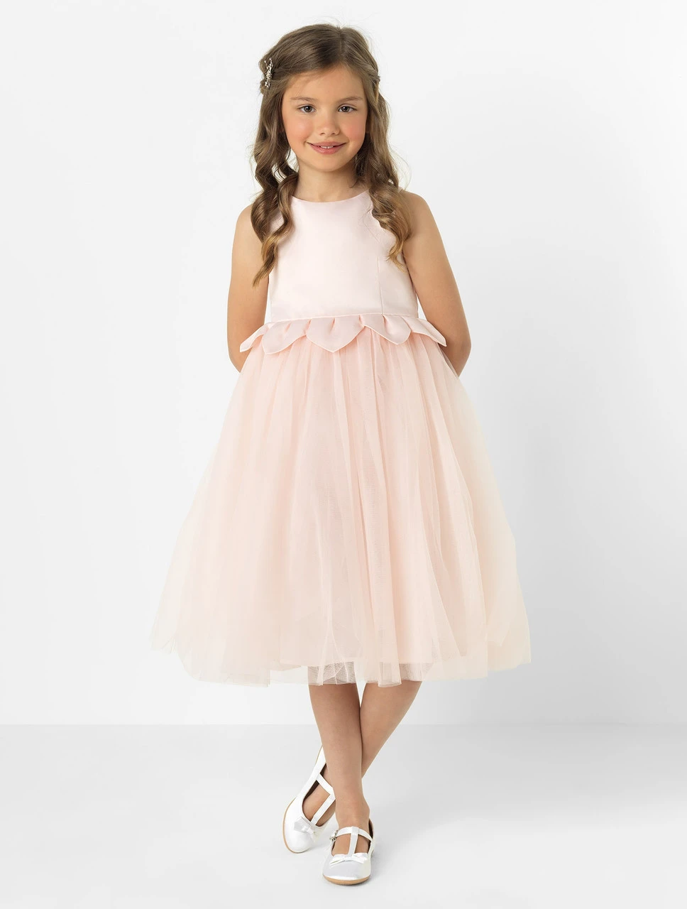 Angel & Rocket Girls Blush Pink Party Dress 3 Angel & Rocket Girls Blush Pink Party Dress