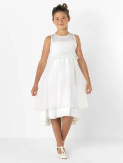 Angel & Rocket Girls Ivory Flower Girl Dress