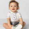 Ponto Por Ponto Ivory & Grey Shortie -Stylish Children's Clothing Store 1 147 50 33330.1619021484