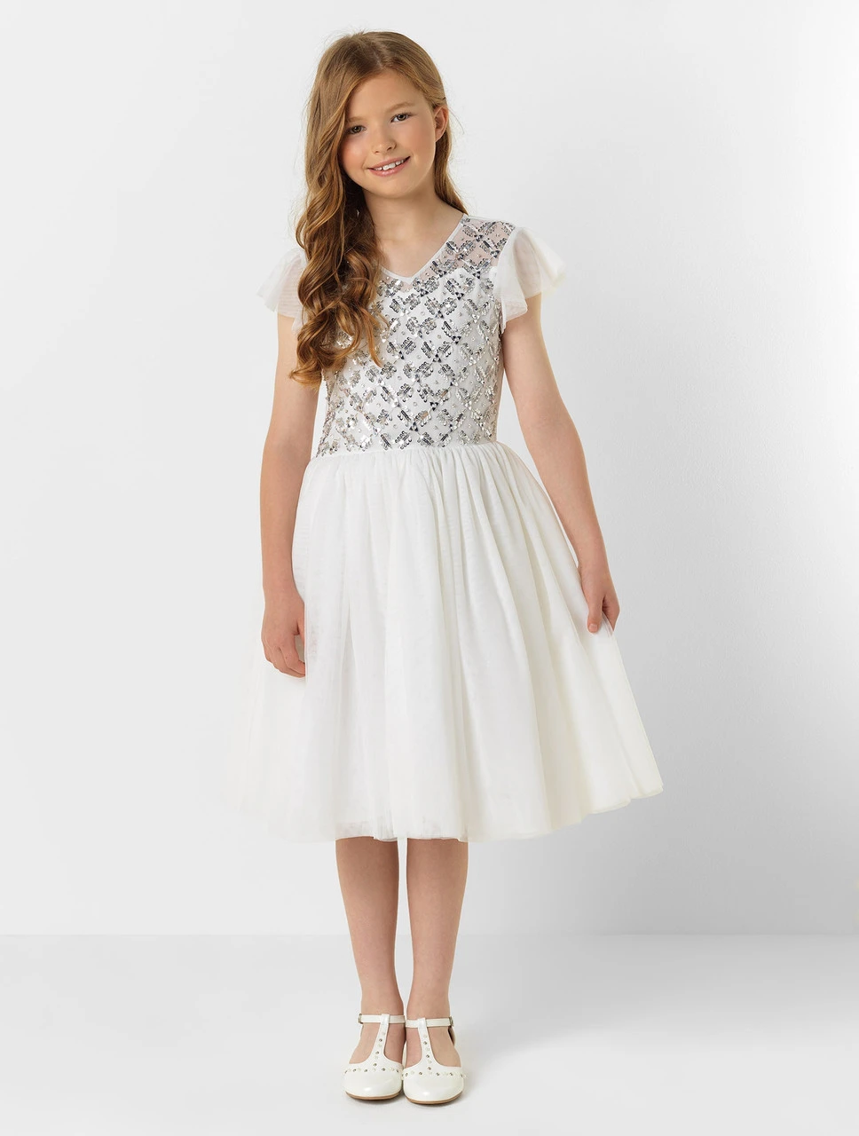 Girls Ivory Wedding Dress 3 Girls Ivory Wedding Dress