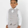 Boys Checked Light Grey Waistcoat Suit -Stylish Children's Clothing Store 1 148 4 05516.1619021492