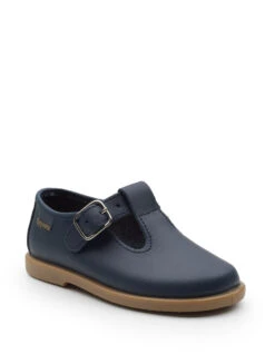 Xiquets Baby Unisex Navy Leather Shoe