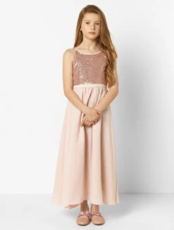 Paisley Of London Girls Rose Gold Dress