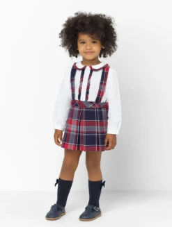 Patachou Baby Girls Tartan Outfit