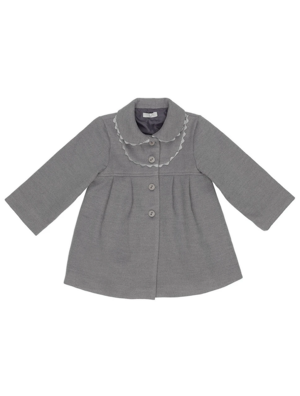 Abella Girls Grey Coat 4 Abella Girls Grey Coat - Image 2