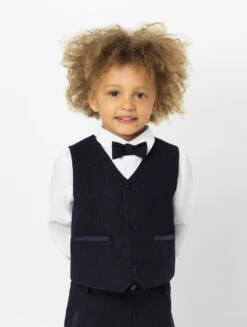 Patachou Baby Boys Navy Waistcoat Suit