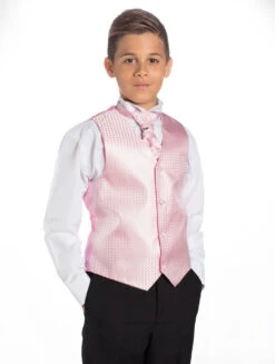 Baby Pink & Black Page Boy Suit