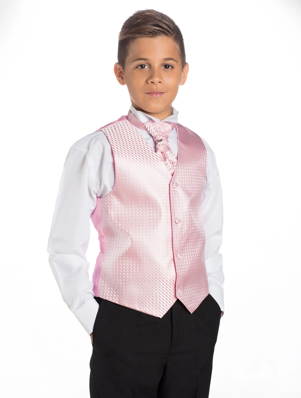 Baby Pink & Black Page Boy Suit 3 Baby Pink & Black Page Boy Suit