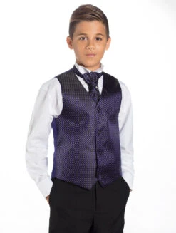 Purple & Black Page Boy Suit