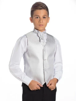 Baby Silver & Black Page Boy Suit