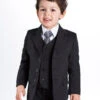 Baby Boys Black Suit With Silver Tie -Stylish Children's Clothing Store 1 59 5 09354.1619021381