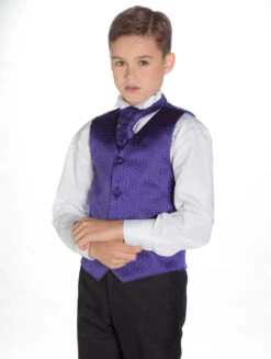 Boys Waistcoat Suit With Matching Cravat -Stylish Children's Clothing Store 1 90 3 45689.1619021389