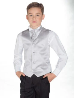 Boys Waistcoat Suit With Matching Cravat -Stylish Children's Clothing Store 1 91 3 32475.1619021390