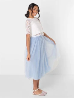 Girls White Top & Dusky Blue Maxi Skirt Set 10 Girls White Top & Dusky Blue Maxi Skirt Set -Stylish Children's Clothing Store 1d2ca28e 0aeb 4a7d 9a77 2c2e8e91554e 97722.1688936221