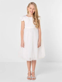 Girls White Pearl Dress - Rhea -Stylish Children's Clothing Store 1e35b36e e185 4116 a546 9ccd4bdc71be 64322.1678882688