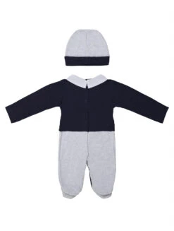 Beau Kid Navy And Grey Romper - Zeus -Stylish Children's Clothing Store 21150954 982c 4c2b b800 8c601624c0f7 98393.1659973257