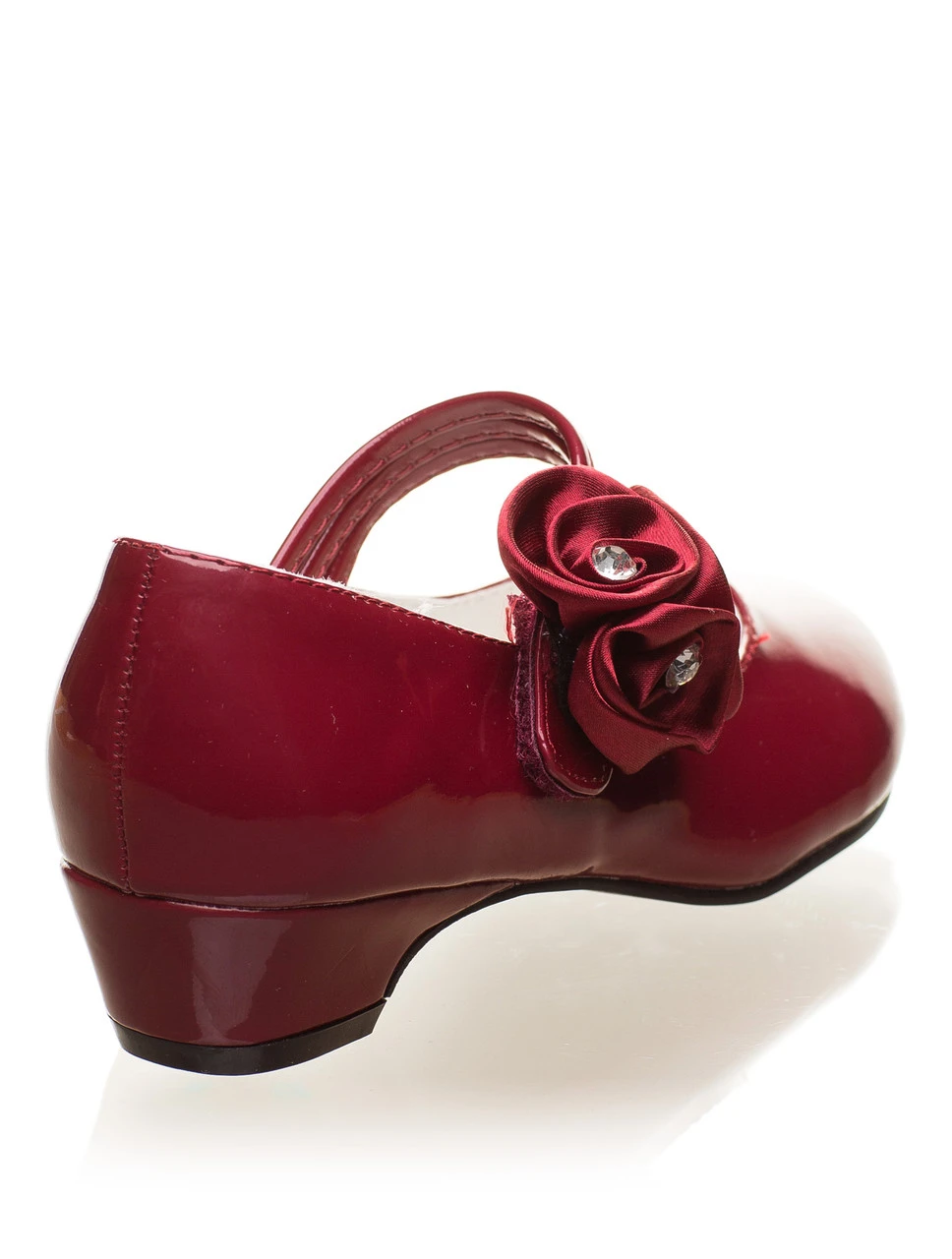 Girls Burgundy Formal Shoes 5 Girls Burgundy Formal Shoes - Image 3