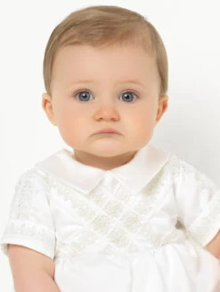 Boys Ivory Christening Romper 11 Boys Ivory Christening Romper -Stylish Children's Clothing Store 2 124 138 58814.1619021446