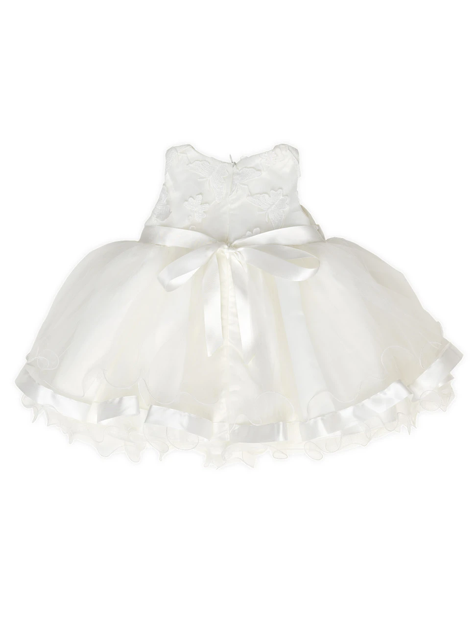 Baby Girls Ivory Flower Girl Dress 7 Baby Girls Ivory Flower Girl Dress - Image 5