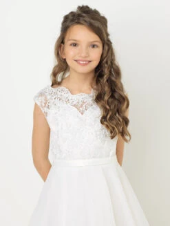Girls Ivory Occasion Dress 12 Girls Ivory Occasion Dress -Stylish Children's Clothing Store 2 127 60 68211.1619021470