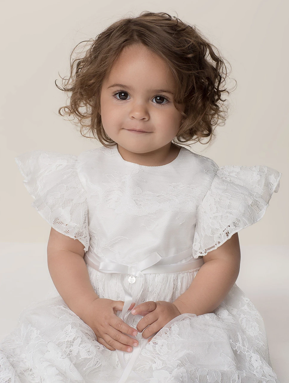 Ivory Christening Gown For Girls 4 Ivory Christening Gown For Girls - Image 2