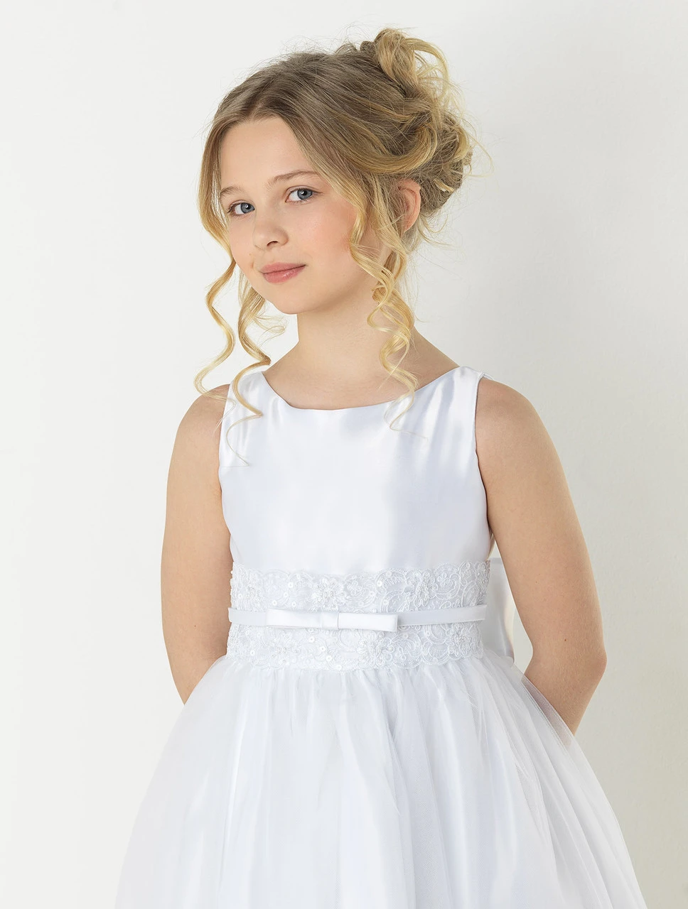 White Flower Girl Dress 4 White Flower Girl Dress - Image 2