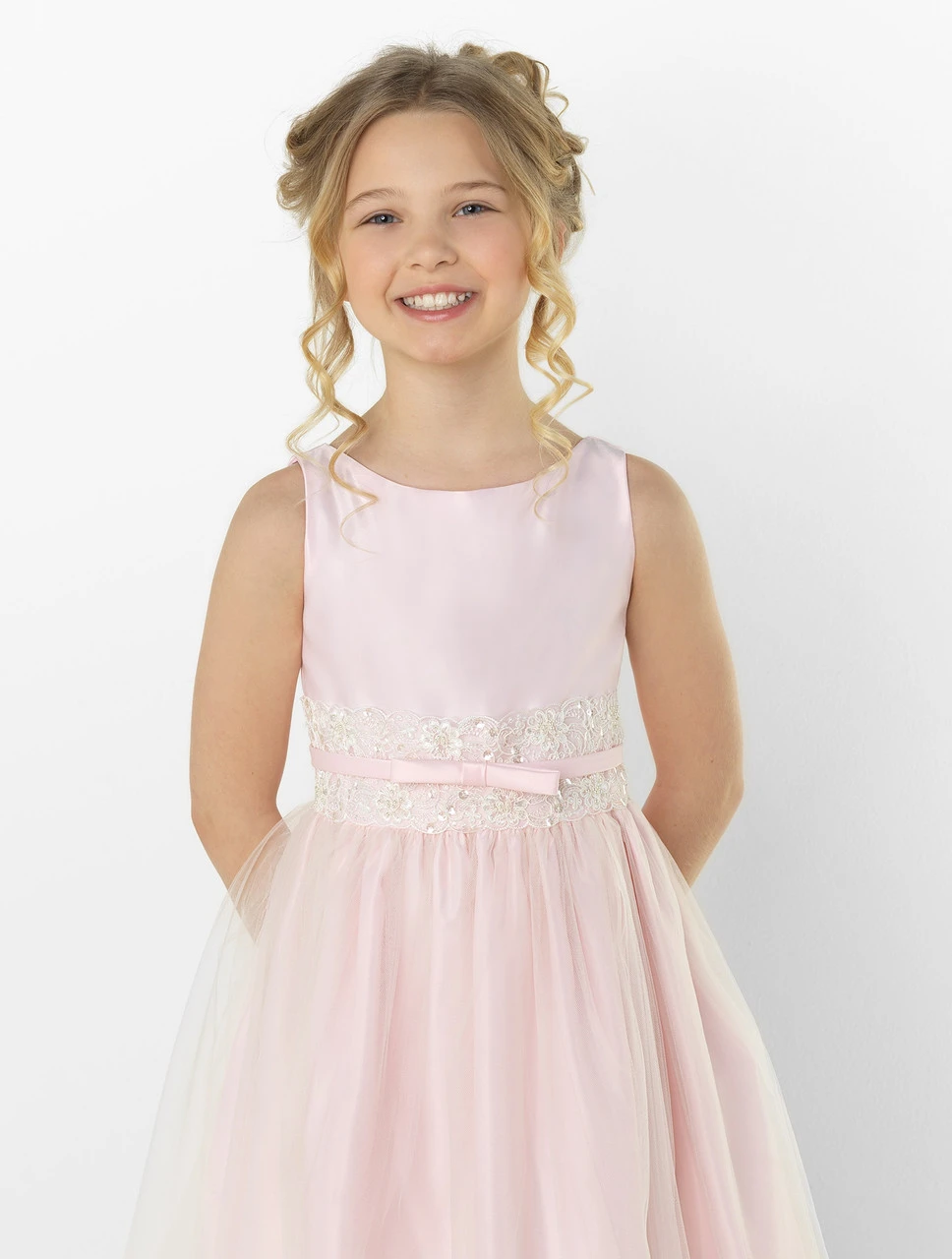 Pink Flower Girl Dress 4 Pink Flower Girl Dress - Image 2