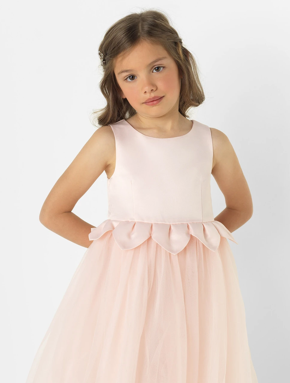 Angel & Rocket Girls Blush Pink Party Dress 4 Angel & Rocket Girls Blush Pink Party Dress - Image 2